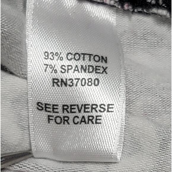 Cato Gray Red Black Geo Print Flat Front Leggings Large Lightweight Soft Stretch - Picture 4 of 6